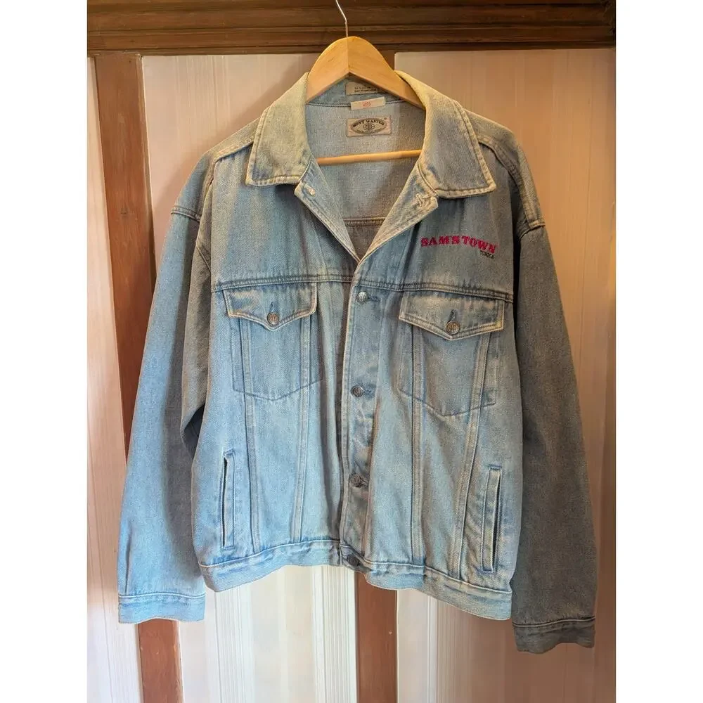 Most Wanted Sam’s Town Wheel Of Fortune Jean Jacket Men's XL